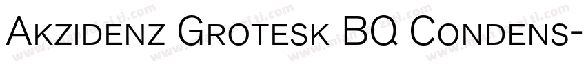 Akzidenz Grotesk BQ Condens字体转换